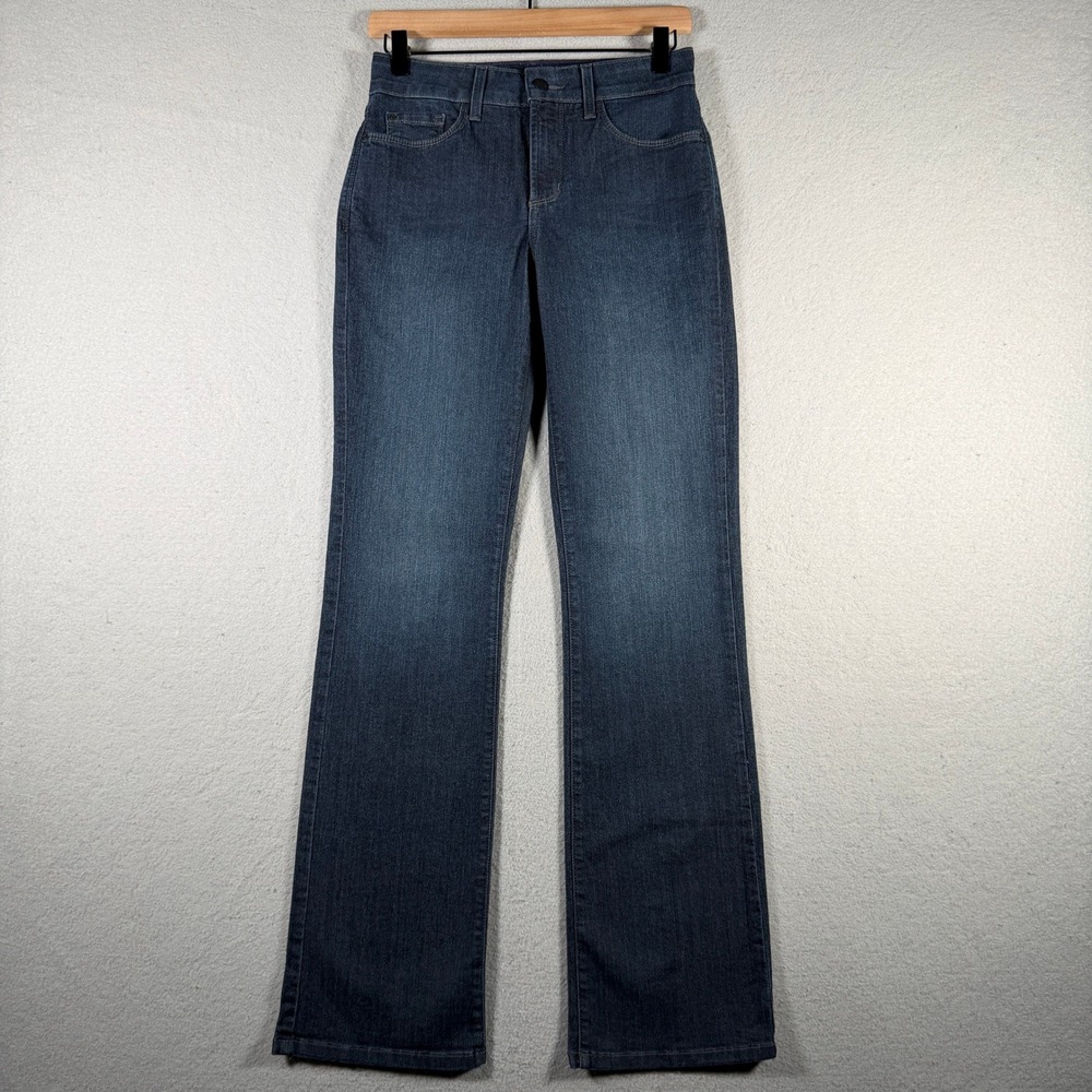 NYDJ Barbara Bootcut Jeans Dark Wash High Rise Lift Tuck M10Z1078 Womens Size 0